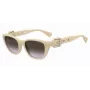 MOSCHINO MOS130-S-SZJ Moteriški akiniai nuo saulės Havana acetatinis kvadratinis rėmelis rudi gradientiniai lęšiai 55 mm