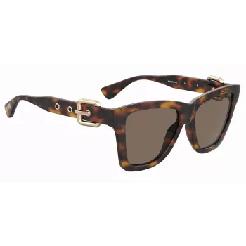 MOSCHINO moteriški katininiai akiniai nuo saulės MOS131S086F47 Havana Brown 54mm
