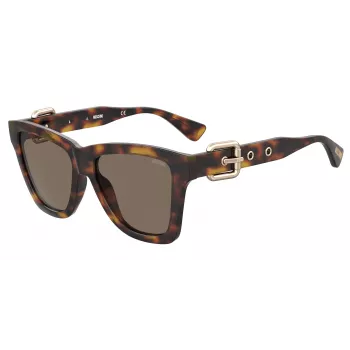 MOSCHINO moteriški katininiai akiniai nuo saulės MOS131S086F47 Havana Brown 54mm
