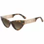 MOSCHINO Moteriški Akiniai Nuo Saulės MOS170-S-086 Havana Drugelis/Katinė Akis 55mm