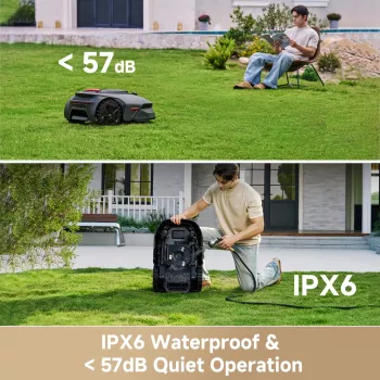 MOVA Lidax Ultra 800 robotinė vejapjovė – 800 m², 18 cm pjovimo plotis, Bluetooth valdymas, ribojimo laidas komplekte