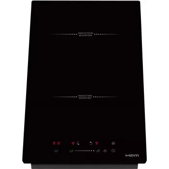 MPM MPM-30-IM-18 įmontuojama indukcinė kaitlentė 29 cm juoda 2 zonų su jutikline valdymu
