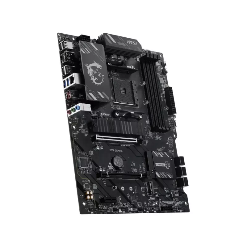 MSI B550 GAMING pagrindinė plokštė – AMD B550 mikroschemų rinkinys, AM4 lizdas, ATX, DDR4, HDMI/DP