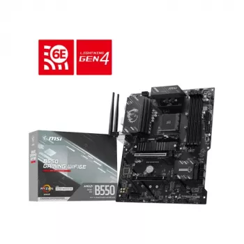 MSI B550 GAMING WIFI6E pagrindinė plokštė - AMD B550, Socket AM4, ATX, DDR4, Wi-Fi 6E