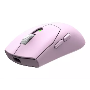 MSI FORGE GM340 W Lengva žaidimų pelė su PixArt PAW-3311 jutikliu, iki 12 000 DPI, trijų režimų belaidė (2,4 GHz / Bluetooth / USB-C), violetinė