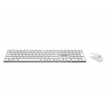MSI Forge K210 Wireless Combo White US - belaidė klaviatūros ir pelės kombinacija