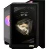 MSI MEG Vision X AI 2NVV9-285AT stalinis kompiuteris (juodas/permatomas, Windows 11 Home)
