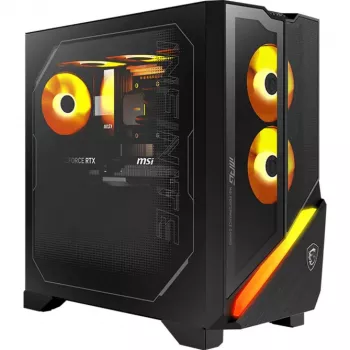 MSI MPG Infinite Z3 9NVPR7-883AT Stacionarus kompiuteris žaidimams – Intel Core i7-13700F, RTX 4070, 32GB DDR5, 1TB NVMe SSD + 2TB HDD, Windows 11 Home, juodas/skaidrus