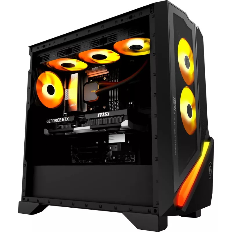 MSI MPG Infinite Z3 X3D žaidimų stalinis kompiuteris, AMD Ryzen 7 7800X3D, 32GB DDR5, 1TB NVMe SSD, NVIDIA GeForce RTX 4070 Ti, Windows 11 Home, juodas