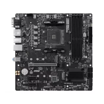 MSI PRO B550M-P pagrindinė plokštė, AMD AM4, B550, Micro-ATX, 4x DDR4, 128GB Max, Dual M.2, Gigabit LAN