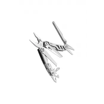 Multitool Flagship Pro NE20203 Sidabrinis 19-in-1 Nerūdijančio plieno daugiafunkcis įrankis su makštimi