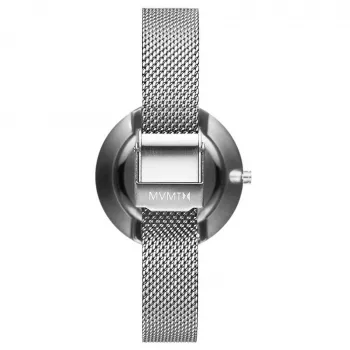 MVMT moteriškas laikrodis D-FB01-S Signature Quartz Analog 32mm nerūdijančio plieno tinklelio apyrankė sidabrinis