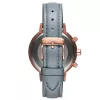 MVMT Women's Nova Chrono laikrodis 38 mm rožinio aukso plieno korpusas, žalias odinis dirželis D-FC01-RGGR