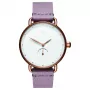 MVMT Women's Nova Chrono laikrodis D-FR01-RGPU 36mm rožinio aukso nerūdijančio plieno, violetinė oda