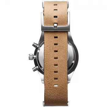MVMT Women's Watch D-MV01-WT (42mm) - White Dial, White Leather Strap