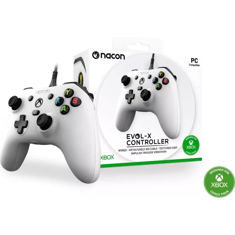 NACON EVOL-X laidinis valdiklis, skirtas Xbox Series X|S, Xbox One, PC – baltas