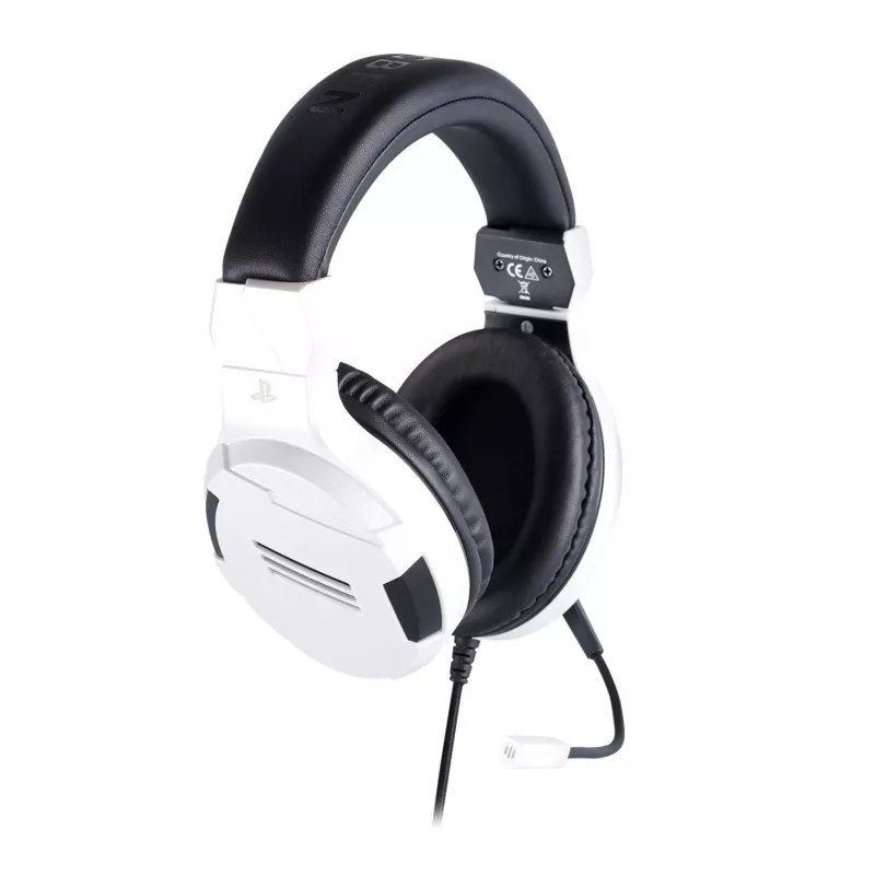 NACON PS4 Gaming Headset V3 baltas - laidinės ausinės su mikrofonu, skirtos PlayStation 4, PC, mobiliesiems