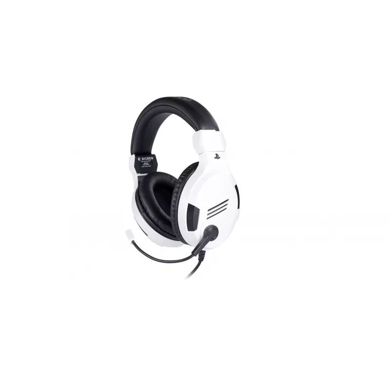 NACON PS4 Gaming Headset V3 baltas - laidinės ausinės su mikrofonu, skirtos PlayStation 4, PC, mobiliesiems