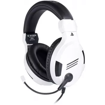 NACON PS4 Gaming Headset V3 baltas - laidinės ausinės su mikrofonu, skirtos PlayStation 4, PC, mobiliesiems