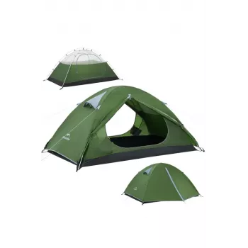 NATUREHIKE Bleik 3 Type A palapinė, 3 asmenų, 3 sezonų, miško žalia