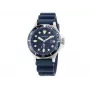 Nautica Coral Bay vyriškas nardymo laikrodis NAPCBS304 43mm mėlynu silikoniniu dirželiu