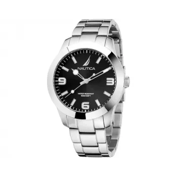 Nautica vyriškas laikrodis NAPPBF205 kvarcinis chronografas 42 mm mėlynas silikoninis