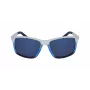 NAUTICA N3644SP-471 Vyriški poliarizuoti stačiakampiai akiniai nuo saulės, matinė juoda/pilka, 62 mm