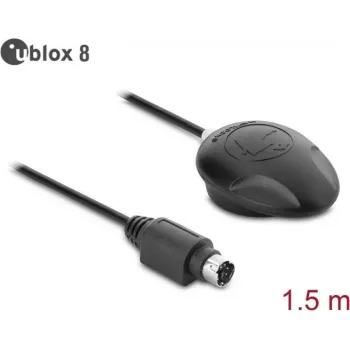 Navilock NL-804P EVA-M8Q MD6 serijinis PPS daugiafunkcis GNSS imtuvas su u-blox 8, 1,5 m kabeliu, 62021