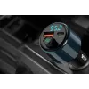 NAVITEL BHF05 MAX Daugiafunkcinis FM siųstuvas su Bluetooth 5.0, USB jungtimi, laisvų rankų įranga, LED ekranu, QC3.0 greituoju įkrovimu