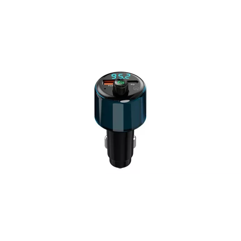 NAVITEL BHF05 MAX Daugiafunkcinis FM siųstuvas su Bluetooth 5.0, USB jungtimi, laisvų rankų įranga, LED ekranu, QC3.0 greituoju įkrovimu