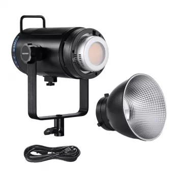 Neewer CB200C 200W RGB LED vaizdo šviesa, 2500K-10000K, CRI/TLCI ≥97, Bowens laikiklis, programėlės ir DMX valdymas