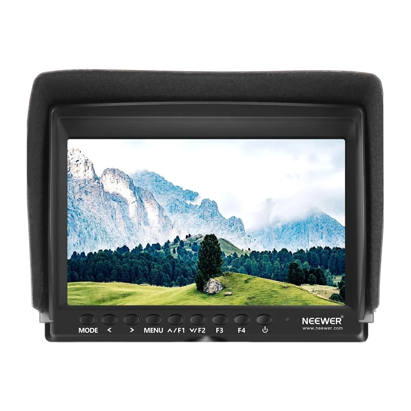 NEEWER F100 lauko monitorius + USB įkroviklis + baterijos rinkinys