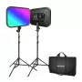 NEEWER RGB168 RGB LED vaizdo šviesų rinkinys, 2 vnt., 60W, 2500-8500K