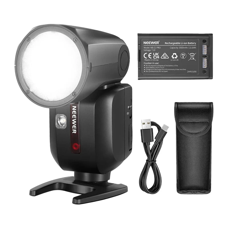 Neewer Z2-N TTL Round Head Flash Speedlite, skirta Nikon