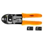 NEO TOOLS 01-501 12 dalių kombinacinių raktų rinkinys, metrinis, chromo-vanadžio plienas, matinis chromas, 6-22 mm, su ritininiu dėklu