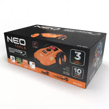 NEO Tools 04-621 40V belaidė žoliapjovė su 40L žolės surinkimo dėže ir mulčiavimo funkcija