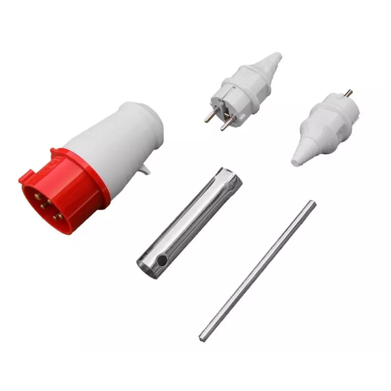 NEO TOOLS 04-732 Trifazis benzolinis generatorius 7,5 kW su AVR, elektriniu užvedimu, ratais