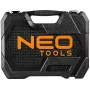 NEO Tools 10-042 1/4 inch pavaros 46 dalių veržliarakčių ir antgalių rinkinys su priedais