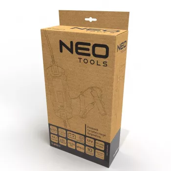 NEO Tools 11-892-1 Automobilio akumuliatoriaus įkroviklio krokodilo gnybtai, 15 A, 12 V/24 V, pora
