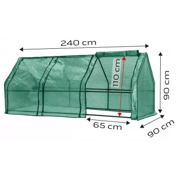 NEO Tools 15-912 Šiltnamio dėžė su dvigubo sienelio polikarbonato plokštėmis, anoduoto aliuminio rėmu, 0,6 m² auginimo plotu, 2 reguliuojamais dangčiais, UV apsauga, sidabrinė