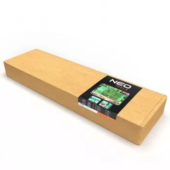 NEO Tools 15-912 Šiltnamio dėžė su dvigubo sienelio polikarbonato plokštėmis, anoduoto aliuminio rėmu, 0,6 m² auginimo plotu, 2 reguliuojamais dangčiais, UV apsauga, sidabrinė