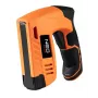 NEO Tools 16-050 Rankinis segiklis apmušalų, izoliacijos ir dekoratyvinių darbų atlikimui, su reguliuojama jėga, J tipo segtukams 6–14 mm, juodos/oranžinės spalvos