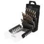 NEO TOOLS 55-090 25 vnt. HSS-CNC gręžtuvų rinkinys metalui, 124° kampas, Pro-Tec, 1,0–13,0 mm