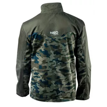 NEO TOOLS 81-211-XXXL darbo striukė su 7 kišenėmis ir atšvaitais, pilka/žalia, EN ISO 13688