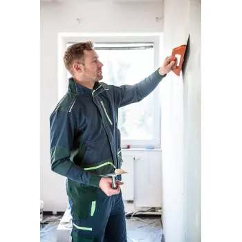 NEO Tools 81-216-M darbo striukė, pilka/juoda, M dydis, 100% medvilnės drobė, 280 g/m², EN ISO 13688