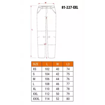 Apsauginės kelnės NEO Tools 81-227-XXL, dydis XXL