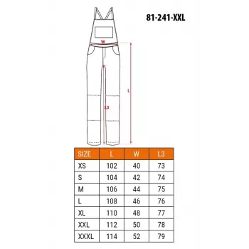 NEO Tools 81-241-XXL Universalios darbo kelnės pilkai/žalios, dydis XXL
