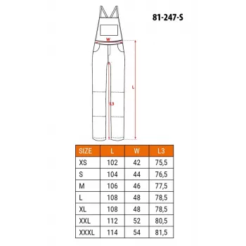 NEO TOOLS 81-247-S Darbo šortai, S dydis, pilki/juodi, 65% poliesteris 35% medvilnė, 267 g/m², daug kišenių, CE sertifikuoti