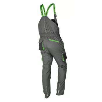 NEO Tools 81-247-XXXL darbo kelnės, pilkos/juodos, dydis XXXL, 65% poliesteris 35% medvilnė, 267 g/m², sustiprinti keliai, triguba siūlė, CE sertifikatas