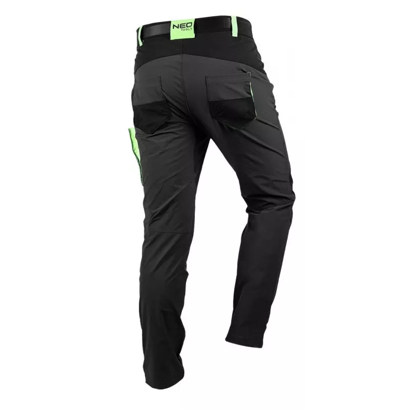 NEO Tools 81-290-M apsauginės darbo kelnės, juodos, M dydžio
